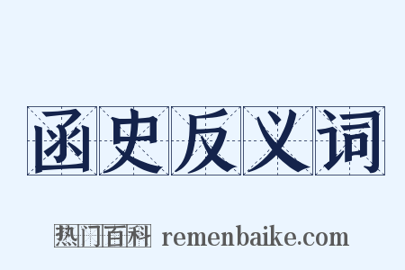 函史反义词是什么意思的图片